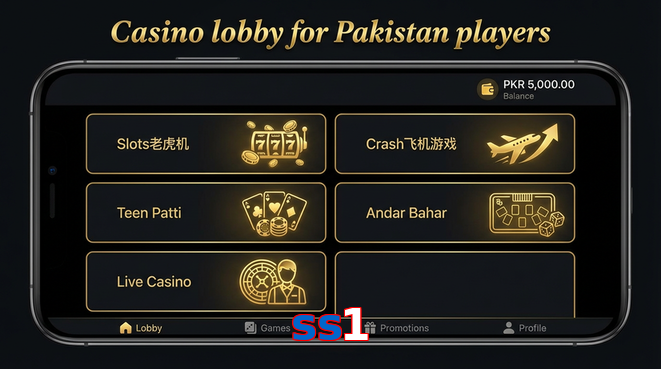 Lobby view of Ss1 for Pakistan users